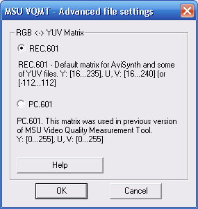 Advanced file settings